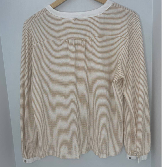 Dolan Anthropologie Striped Henley Top Women's Small - Picture 2 of 8